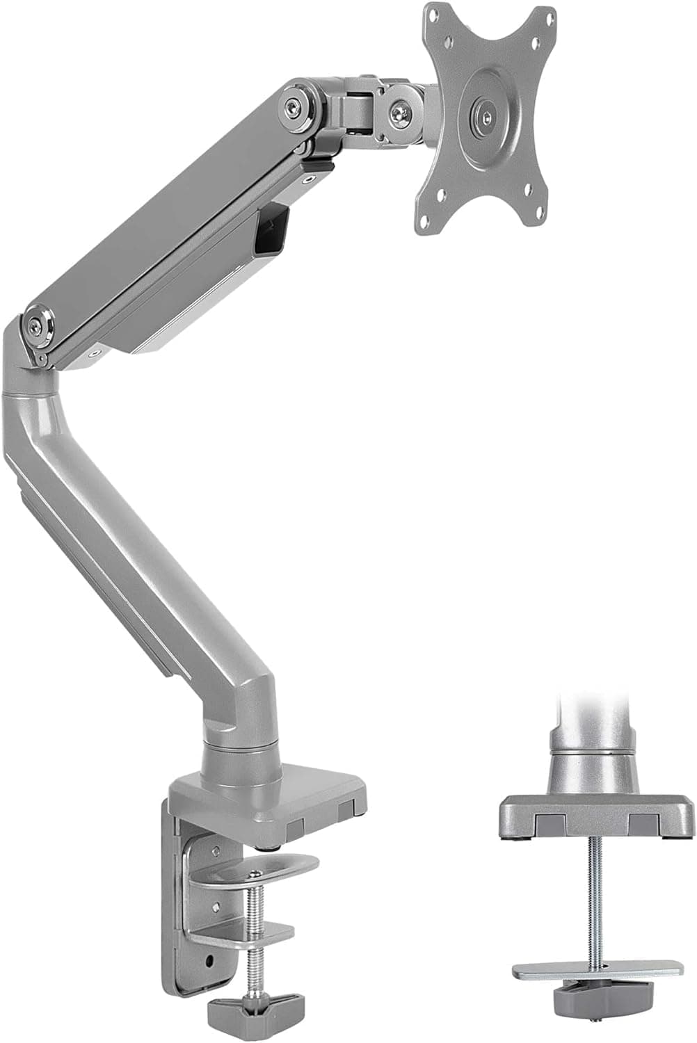 Mount-It! Single Monitor Arm Desk Mount Mechanical Spring Height Adjustable 13-32 Inch