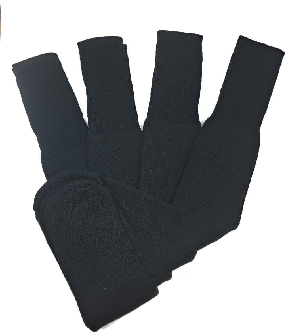 Mens Big and Tall Sports Tube Socks Long Over the Calf 24 inch 4 Pairs