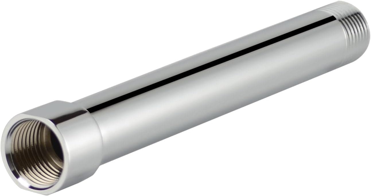 Purelux Shower Arm Extension, 6 inches Shower Head Extender, Lowers Existing Shower Head, Chrome Finish Made o