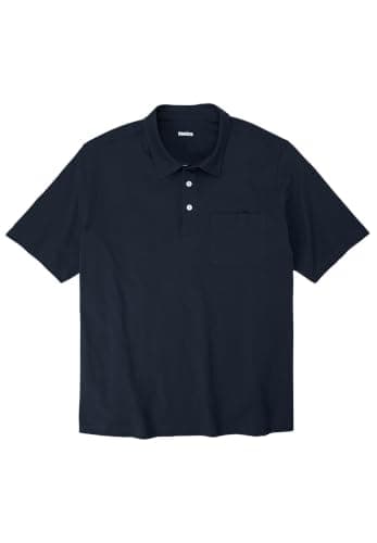 KingSize Shrink-Less Lightweight Polo Navy