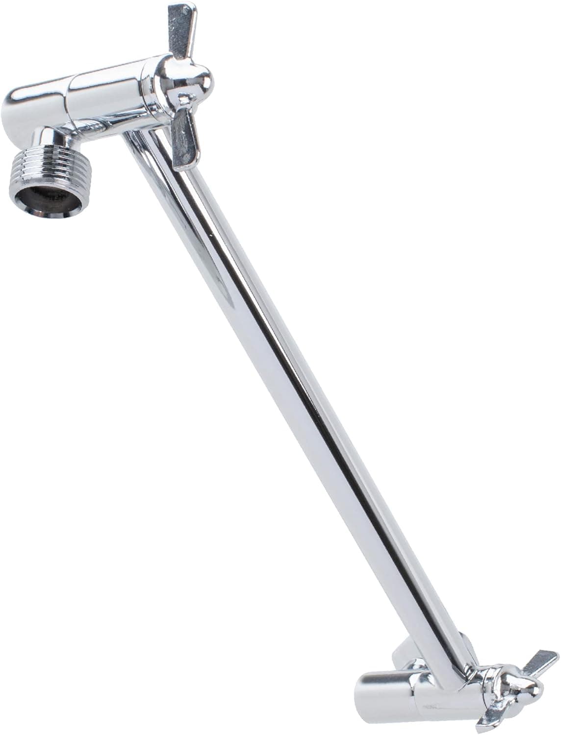 Shower Head Extension Arm by JS Jackson Supplies, Adjustable 10 Inch Showerhead Extender, Solid Brass Construc