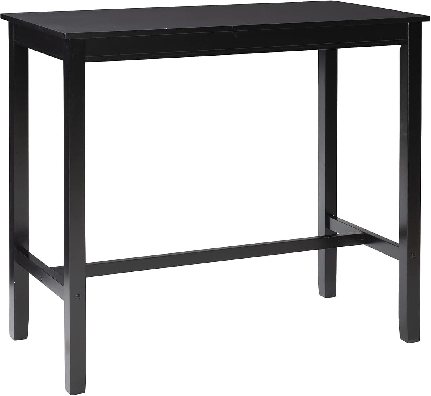 Linon 42 inch Bar Height Pub Claridge Table, Black