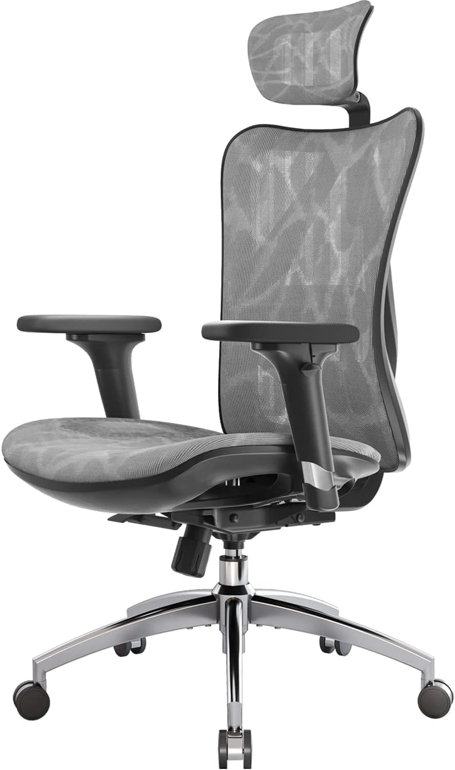 SIHOO M57 Ergonomic Mesh Office Chair, High Back Big & Tall Chair with 3D Armrests, Lumbar Support and Adjusta