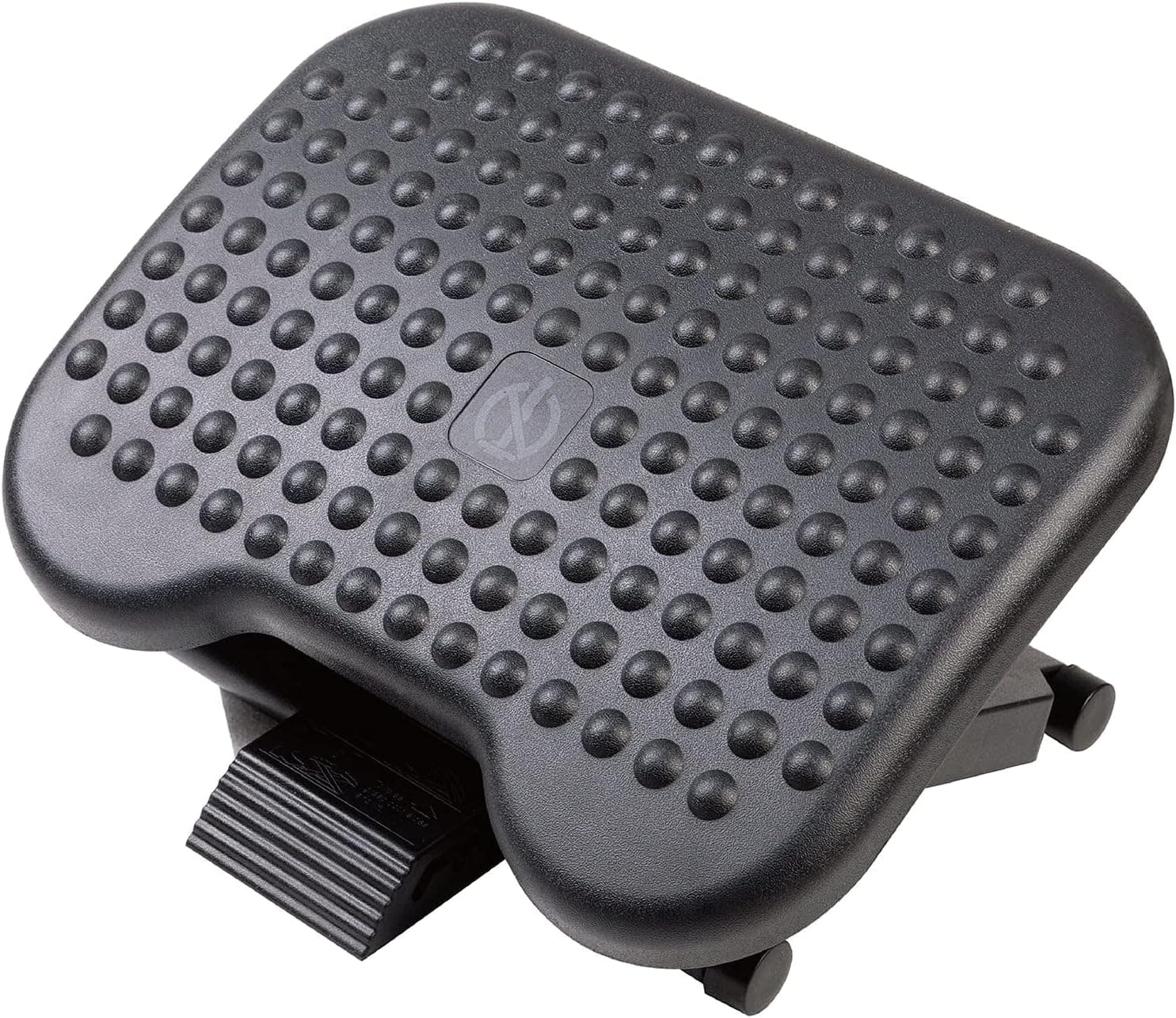 Office Foot Rest for Under Desk with Massage Surface, Adjustable 3 Height Position Foot Stool (Black)