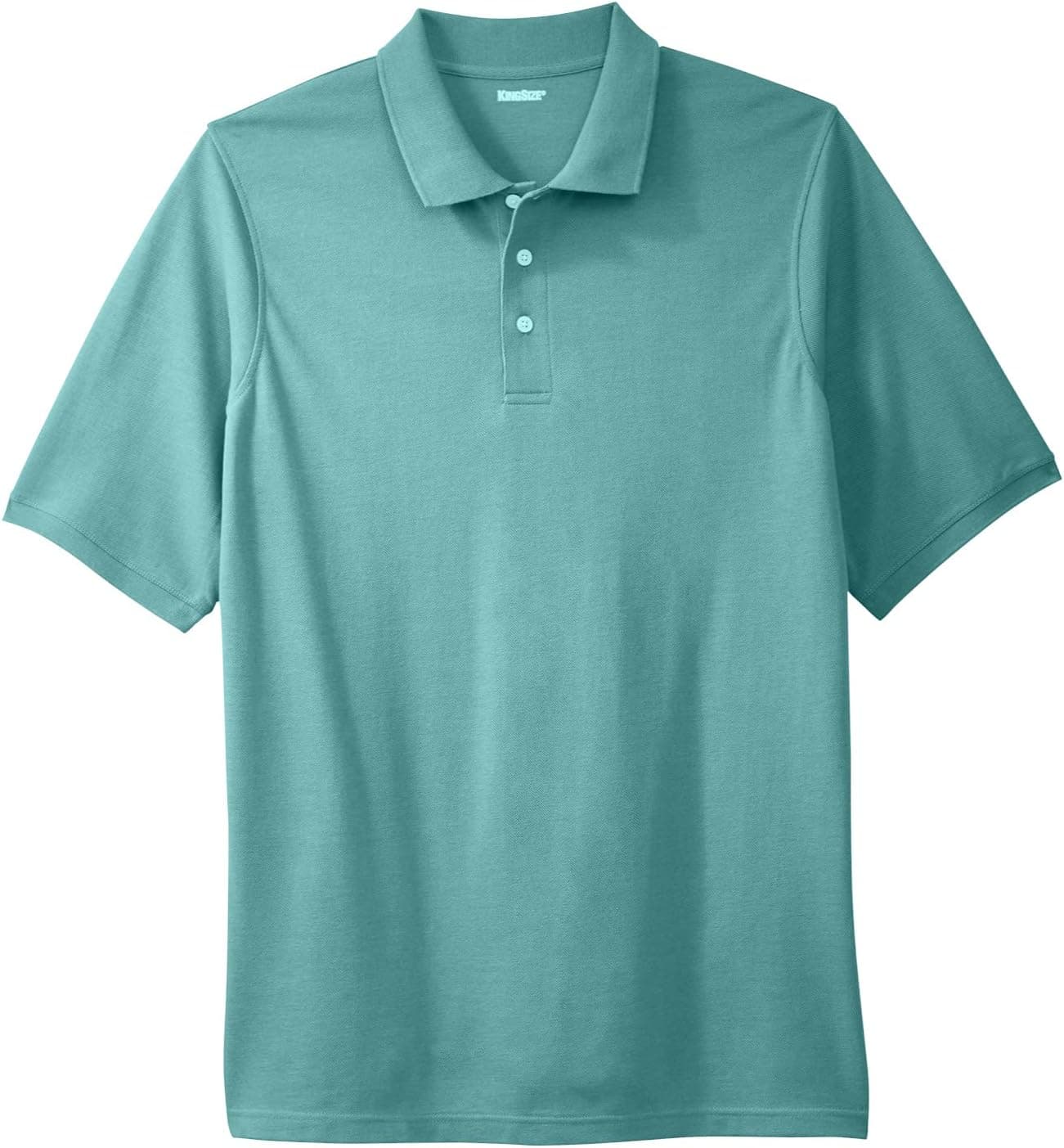 KingSize Men's Big & Tall Shrink-Less Piqué Polo Shirt
