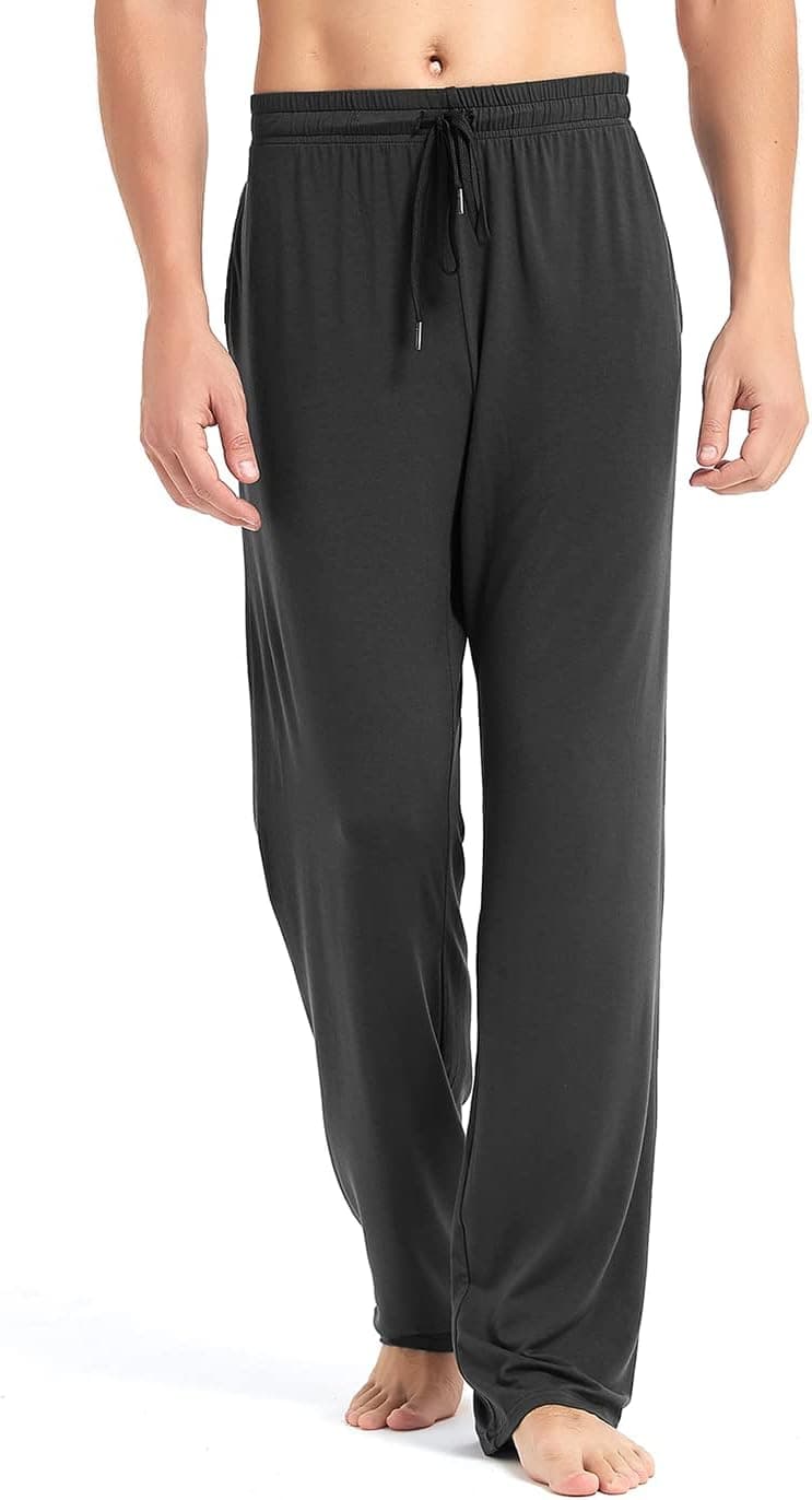 Idtswch 32" Inseam Men's Tall Extra Long Pajama Pants with Pockets