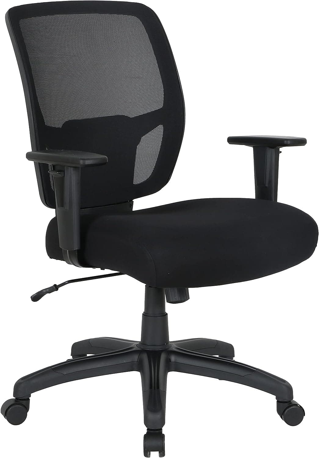 Amazon Basics Big and Tall Mesh Office Chair with Adjustable Armrests, Lumbar Support, Adjustable Height, 400l