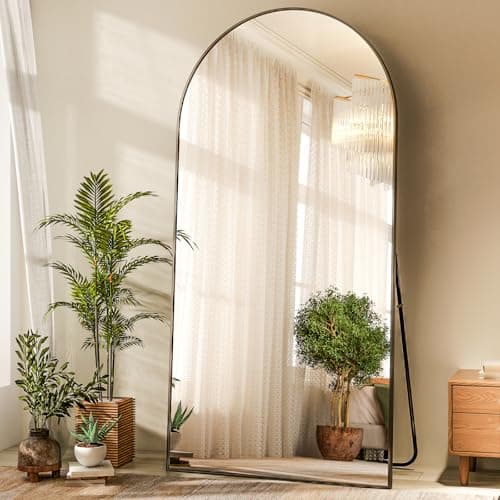 HARRITPURE 71"x30" Arched Full Length Mirror, Black