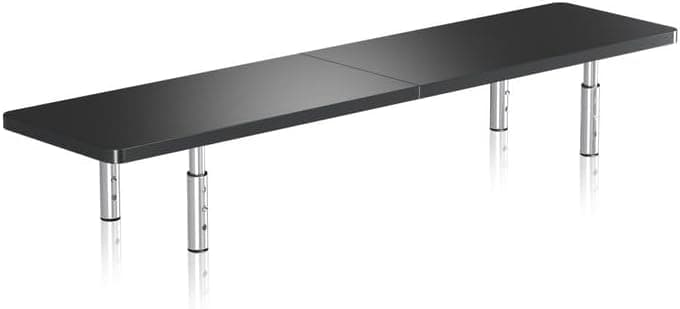 suptek Dual Monitor Stand Riser, Large Monitor Laptop Stand Riser, 3 Adjustable Heights