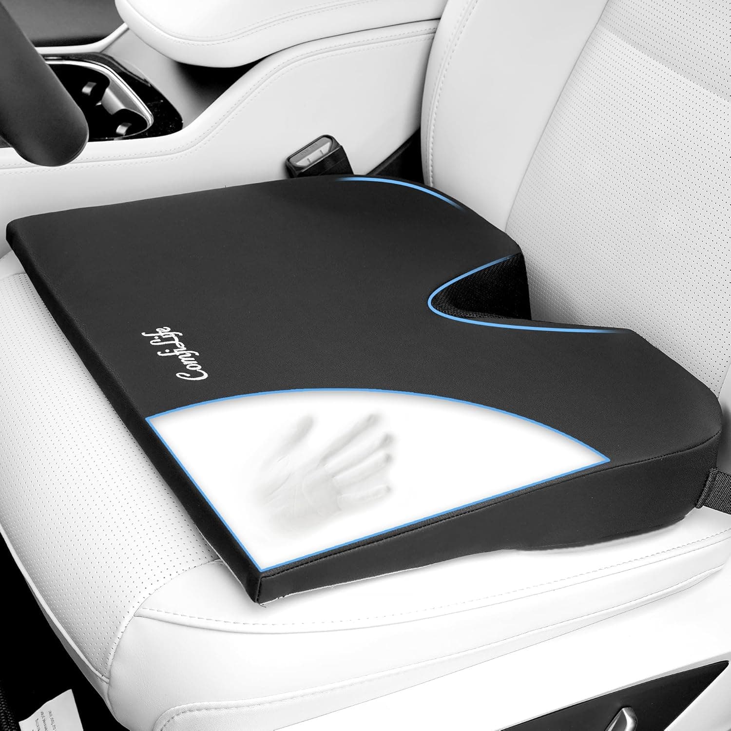 ComfiLife Car Seat Cushion Premium Wedge Polyurethane Foam for Driving