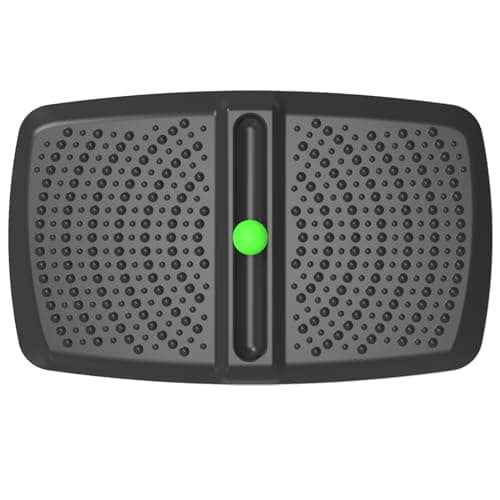 Ergohead 1 inch Thick Anti Fatigue Kitchen Mat Standing Mat with Massage Ball, Non Slip Standing Desk Mat with Massage Point, Multi-Purpose Comfort Floor Mat for Feet, Office, Home (Black, 17"x28"x1")