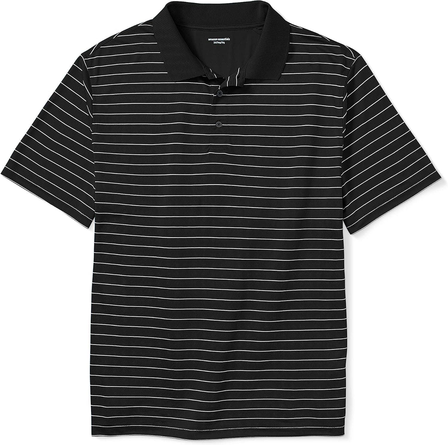 Amazon Essentials Men's Big & Tall Quick-Dry Stripe Golf Polo fit by DXL