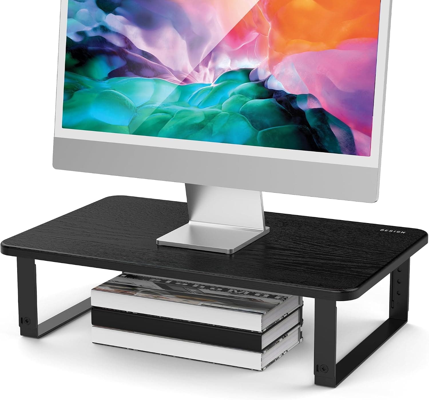 BESIGN MS01 Monitor Stand Riser, Height Adjustable Laptop Stand for Monitor, Computer, Printer