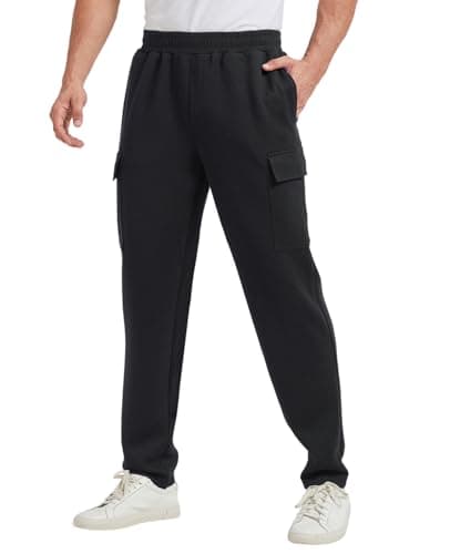 TTZ Men's Tall Sweatpants 34/36 Inseam Extra Long Pants with Cargo Pockets