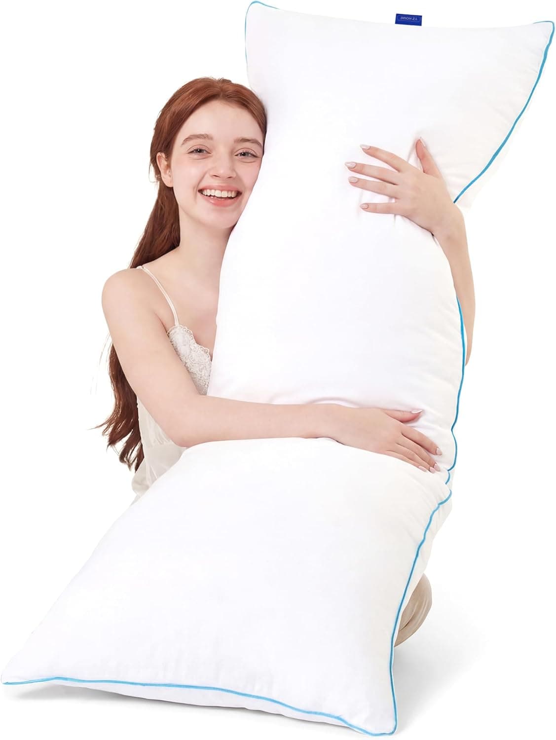 YZ HOME Memory Foam Body Pillow Insert, Full Body Pillow for Adults, Soft Large Long Bed Pillow for Side Sleep