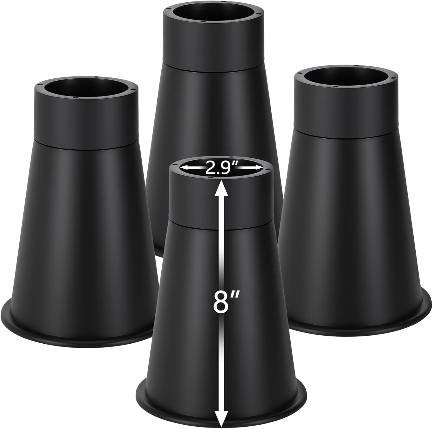Apipi Adjustable 8 Inch Stable Bed Risers for Dorm Twin XL, 4 Pack, Support up to 3000 lbs