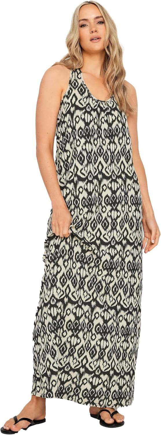 Long Tall Sally Women Tall Racer Back Maxi Dress (Black)