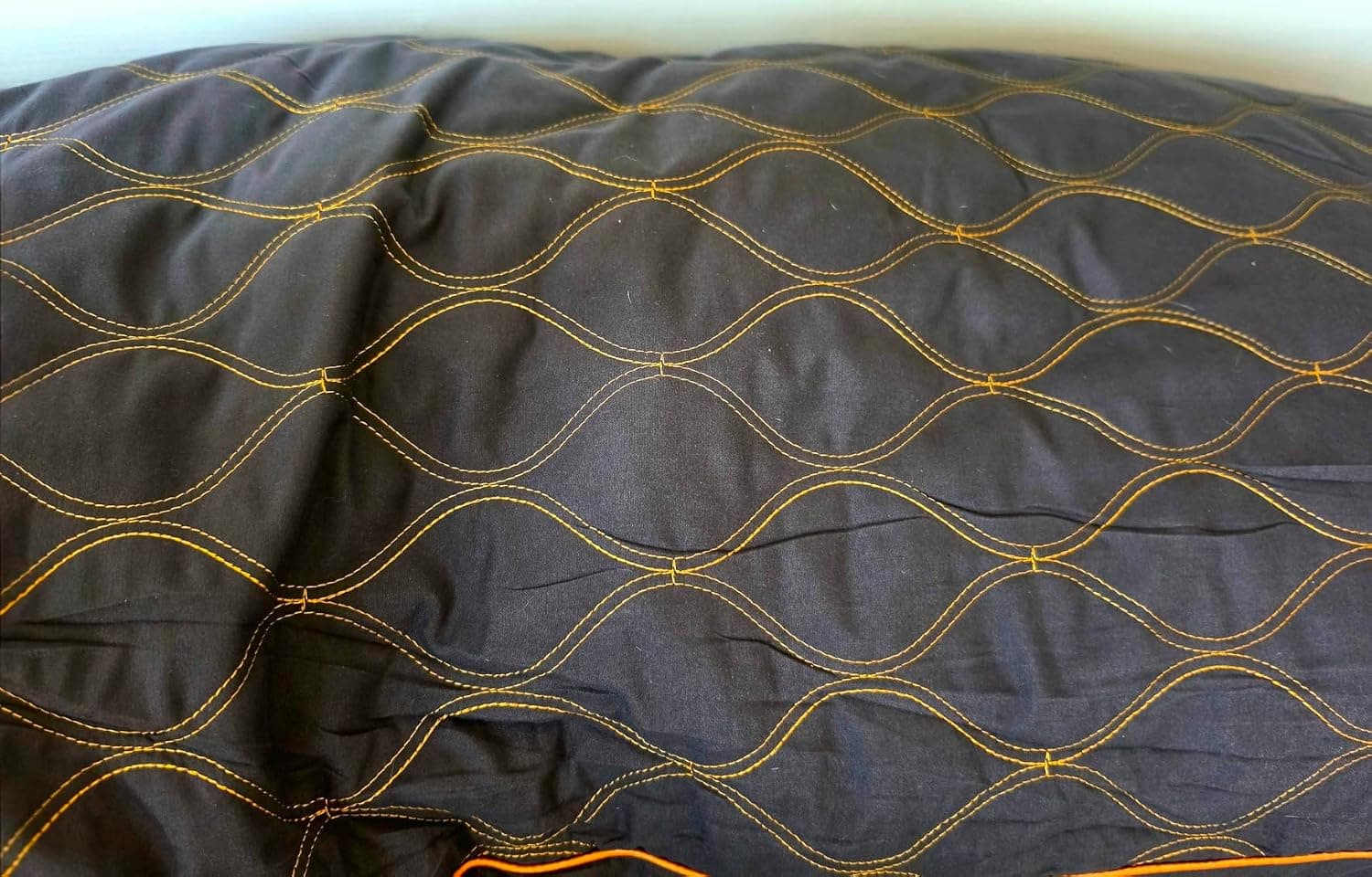 ZonLi Long Body Pillow for Adults, Gold Thread Quilted Cover, Adjustable Shredded Memory Foam