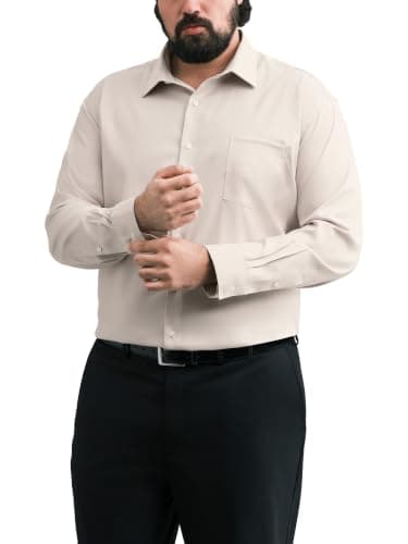 Van Heusen Men's Tall Fit Dress Shirt Ultra Wrinkle Free Flex Collar Stretch (Big and Tall)