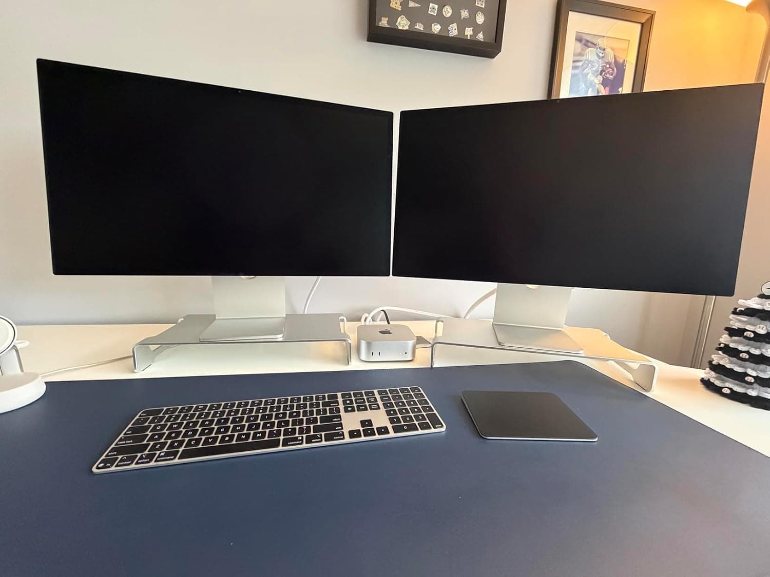 VIVO Silver Aluminum 16 inch Wide Monitor Riser, Ergonomic Desktop Stand, STAND-V000H