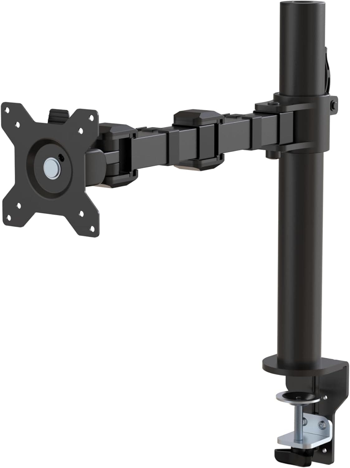 Amazon Basics Single Computer Monitor Stand with Cable Management, Height Adjustable VESA Arm