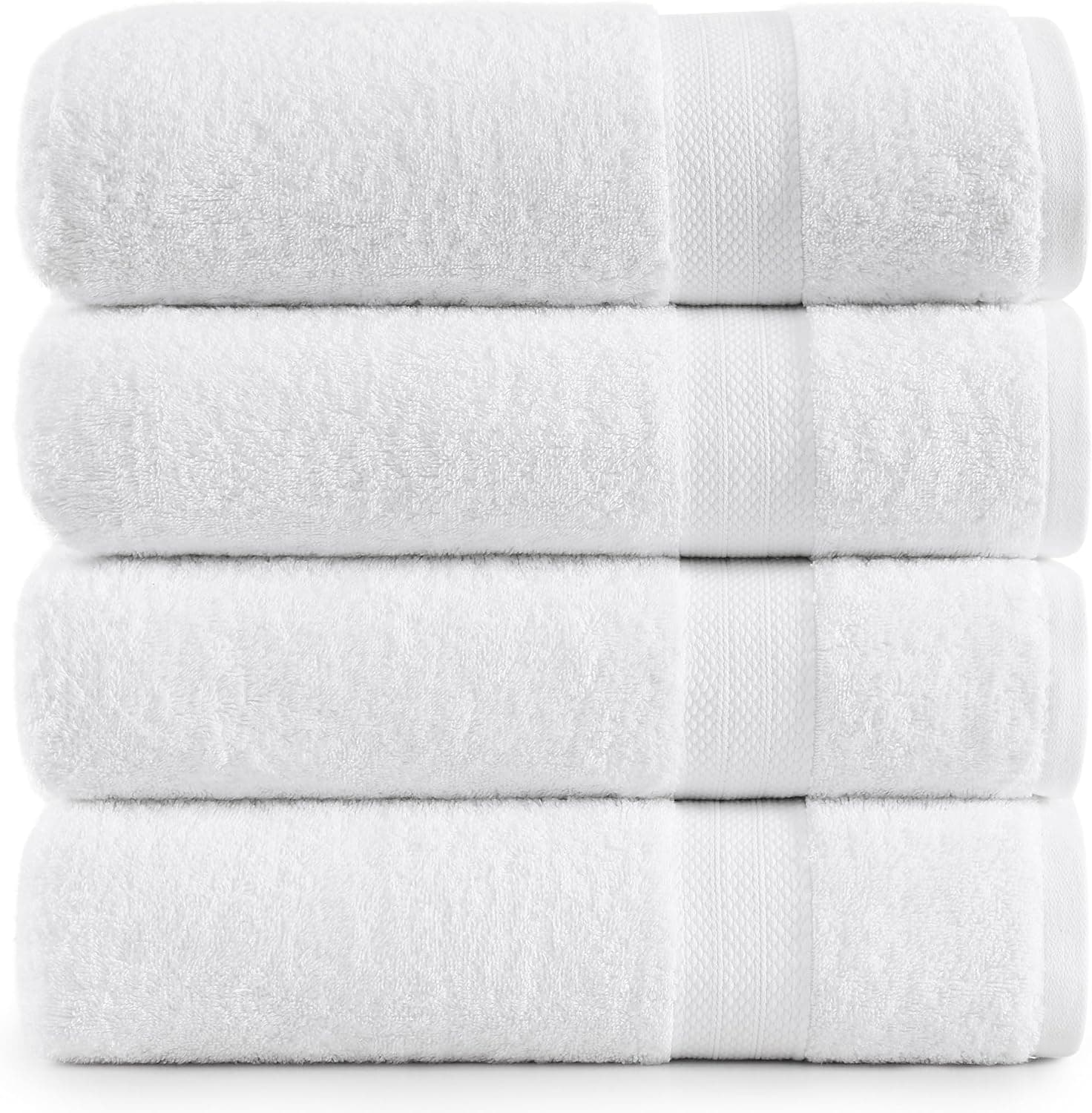 Lane Linen 100% Cotton 4 Pack Bath Sheets (35"x66") - Ring Spun, Extra Large Towel Sets - Quick Drying, Soft,