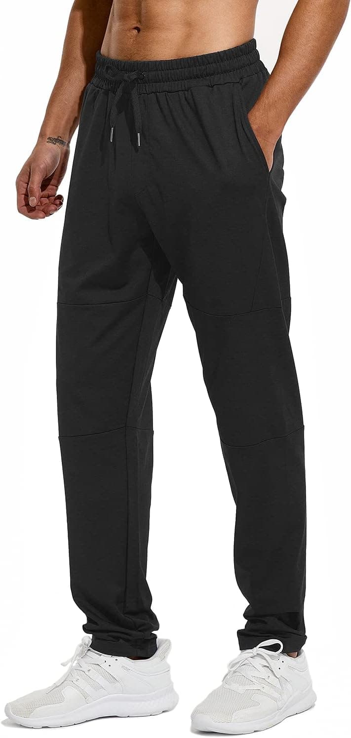 HODOSPORTS 32-40" Inseam Tall Mens Sweatpants Zipper Pocket Extra Tall Joggers