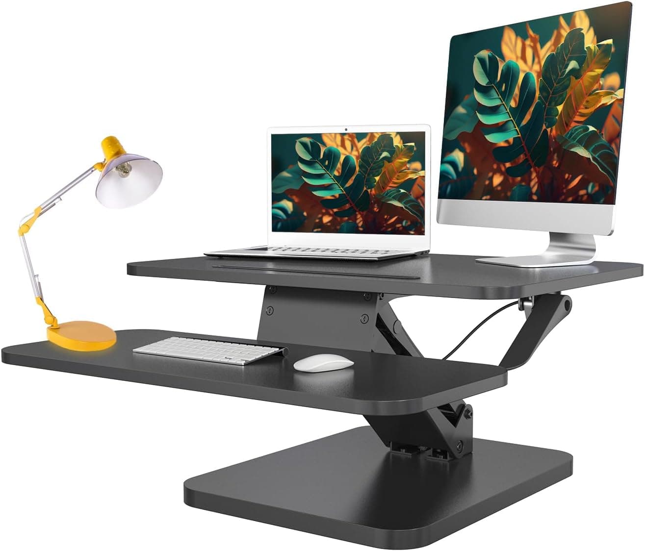 prontogoods Standing Desk Converter Adjustable Dual Monitor Sit Stand Riser 26"
