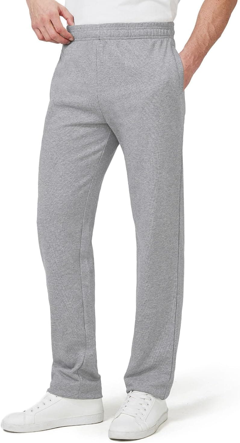 Zylioo Men's Extra Long Sweatpants 36 Inseam Open Bottom Joggers for Tall Men